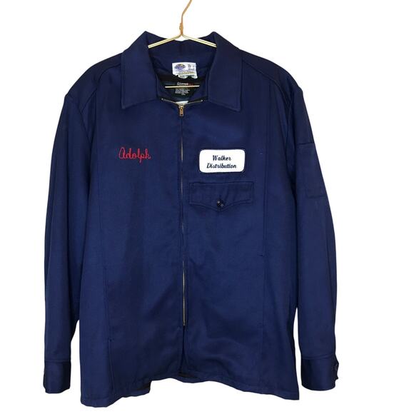 Riverside Flexbac Vintage Work Jacket M Full Zip Thinsulate Embroidered Patch - Picture 1 of 10